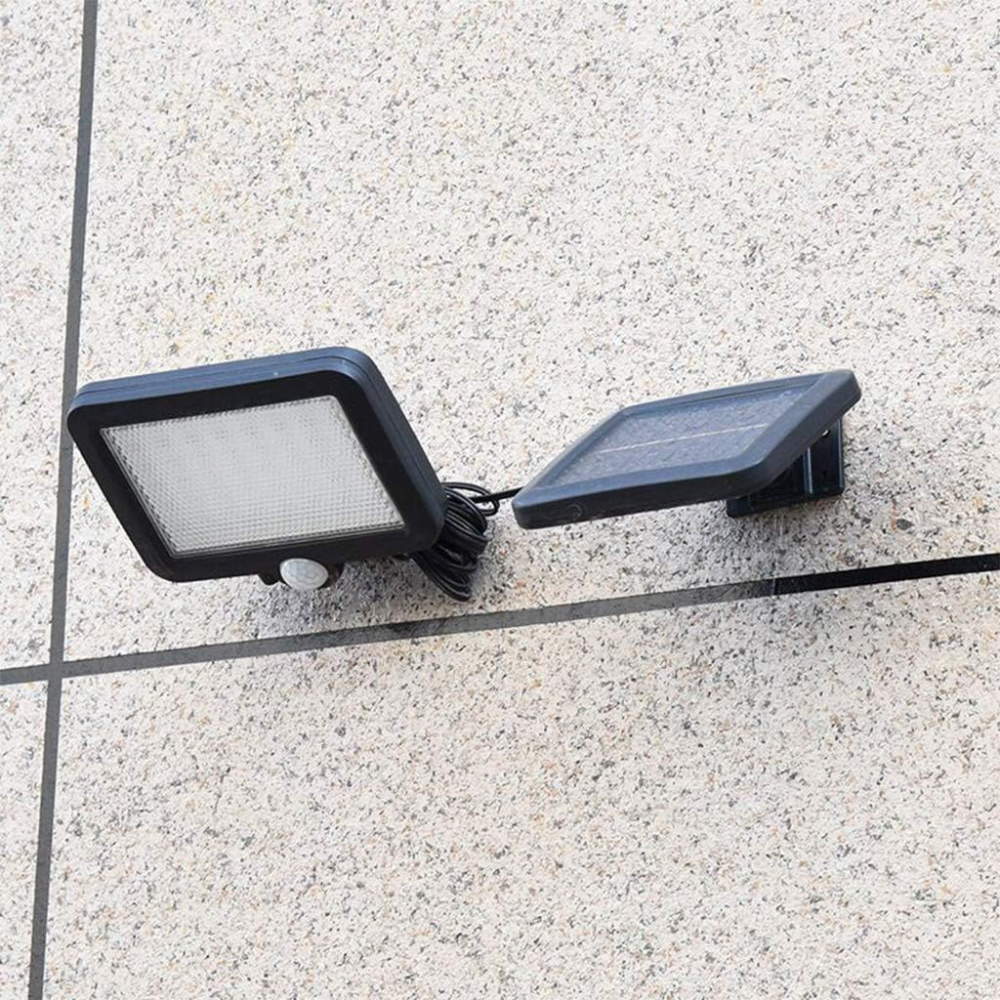 Lampa cu Panou Solar, Senzor de Miscare, 50W, 56-100 Leduri, Eficienta Energetica