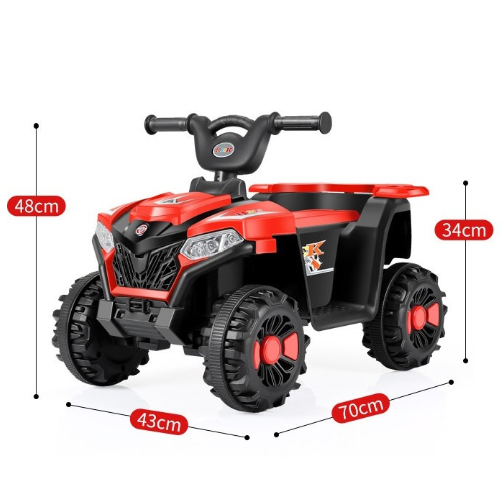 Electric ATV Car, Anti-Tipper Function, Lights and Music, 2-5 Years