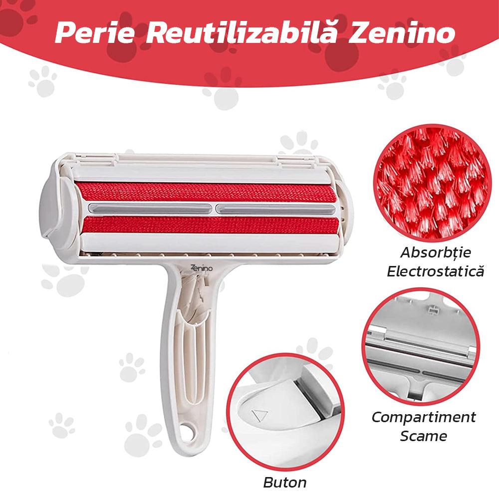 Perie Curatare Par, Reutilizabila, pentru Orice Suprafata, Indepartare Scame, Alb