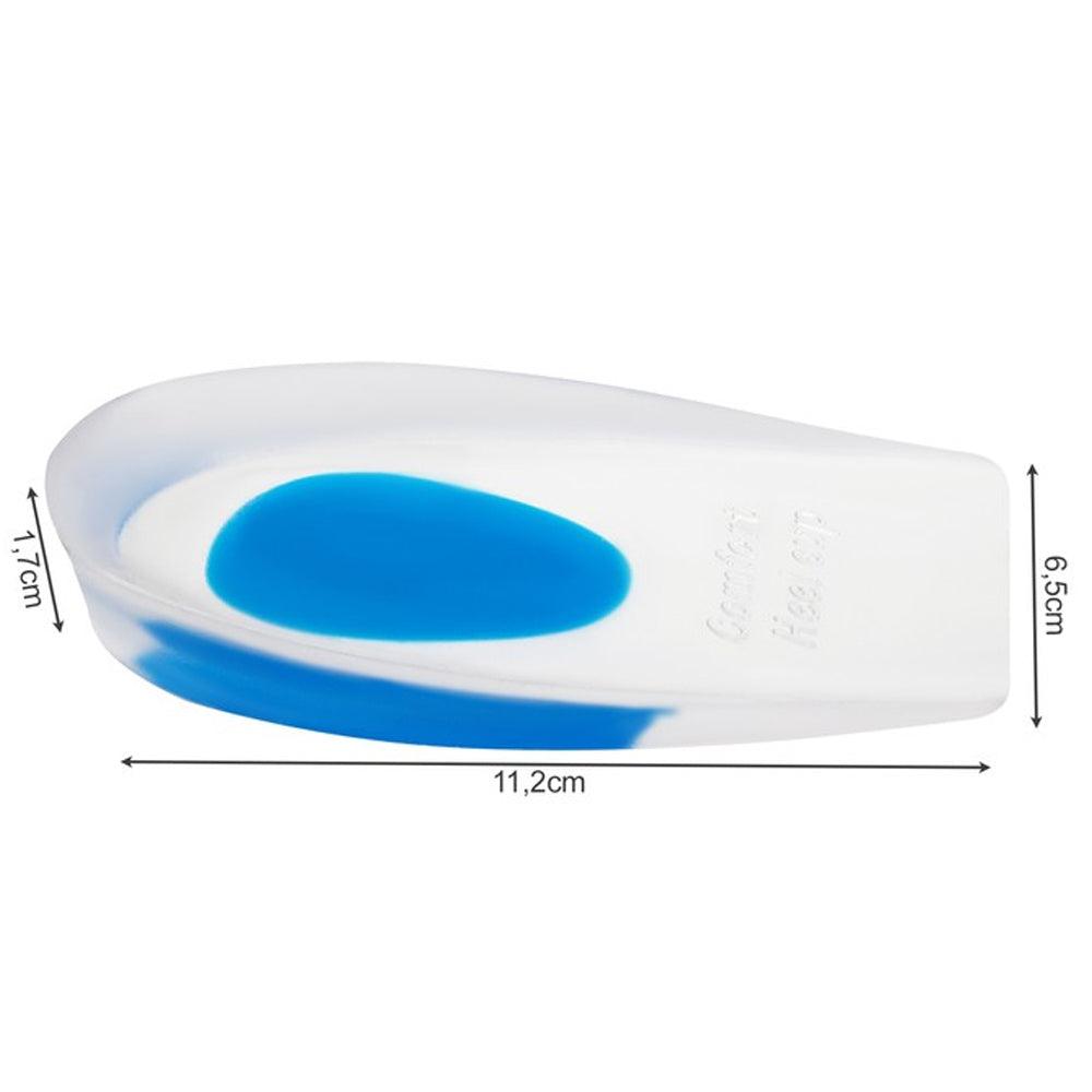 Set of 2 Elevating Insoles, Heel Support, Heel Pads, Silicone, Transparent