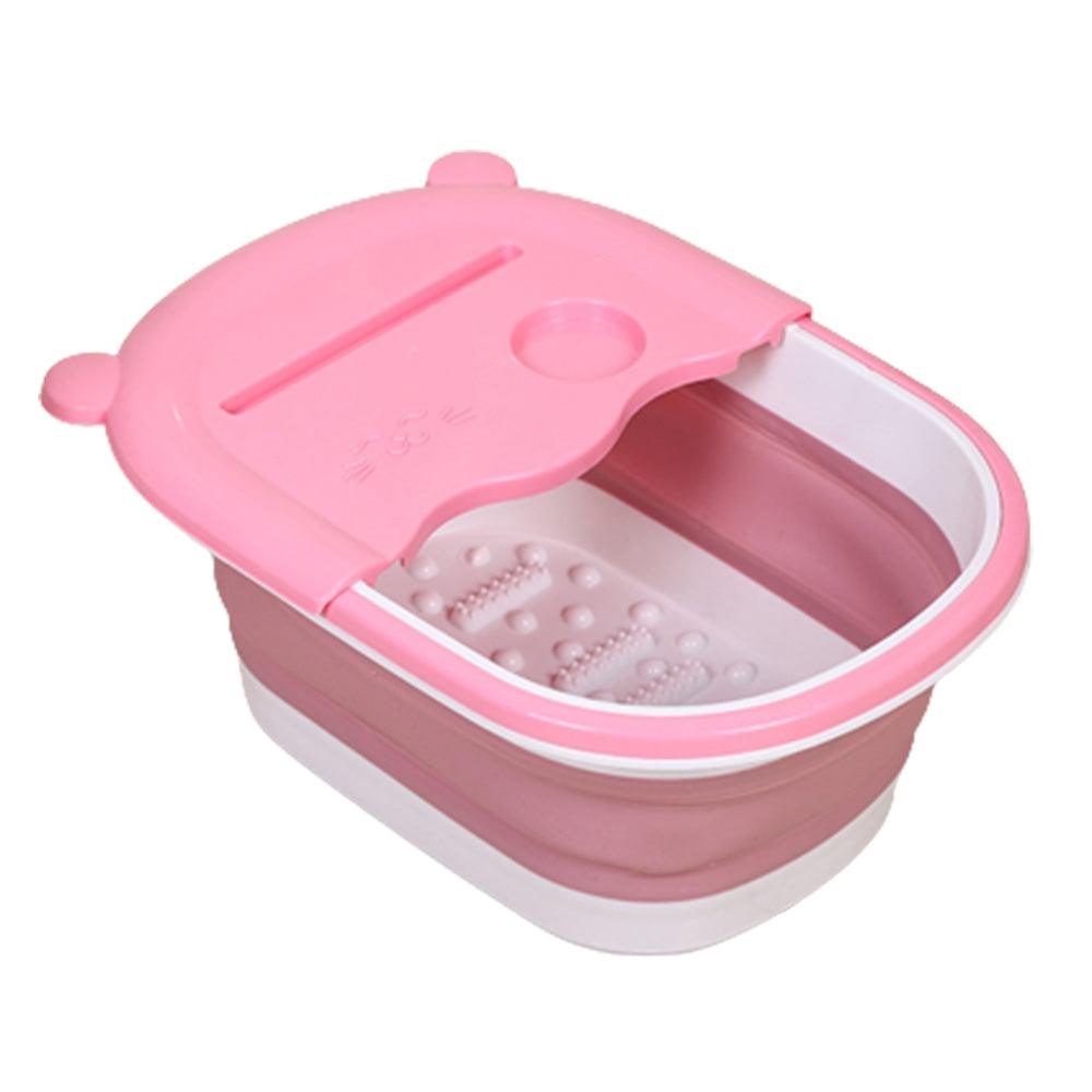 Foot Massage Tub, Foldable Model, Portable, Phone/Cup Holder, Silicone