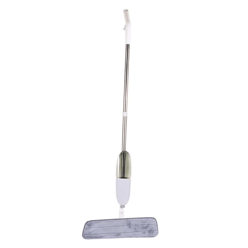 Flat Mop with Sprayer, 350 ml Tank, Multiple Surfaces, Compact, Ergonomic Handle, Efficient Cleaning, Easy to Maneuver, with Two Microfiber Refills, 125 x 40 cm 