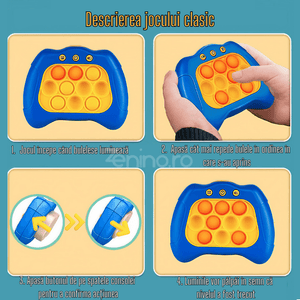 Pop It Interactive Console, 4 Game Modes, Antistress, Portable, Compact, with Batteries, Premium ABS, Silicone, for All Ages