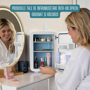 8L Portable Mini Refrigerator, Heating and Cooling Function, for Food and Cosmetics