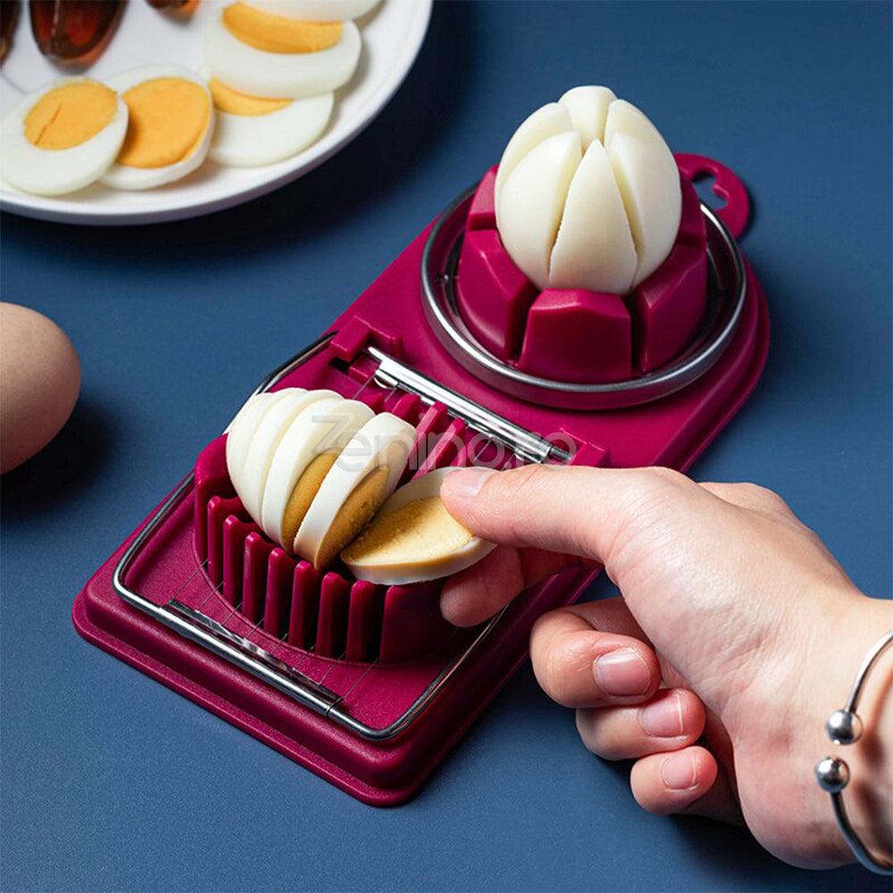 Multifunctional Slicer, 2 Shapes, for Eggs, Mozzarella, Practical, Easy to Use, 21.5cm x 8.5cm