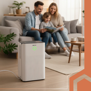 Dezumidificator 200W, Control Wi-Fi, 12L/24h, Temporizator, Silentios 38dB, Acoperire 30m