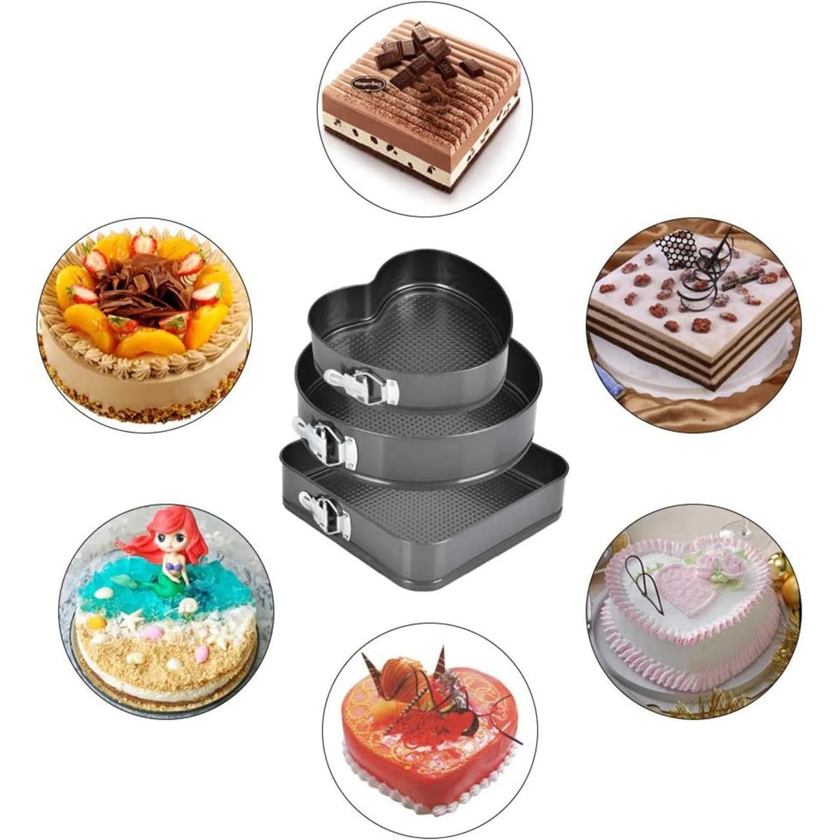 Set 216 Piese Patiserie, Tavi de Copt, Forme Briose, Pos Ornat, Accesorii
