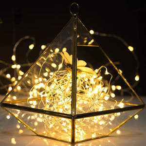 Linear Christmas Installation, 3m/10m/20m, Copper Wire, Fairy Lights, 2 Light Games, Batteries