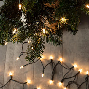 Linear Christmas Installation, 1m/3m/5m/10m, IP20, 2 Lights, Green Wire, Batteries