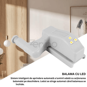 Hinged Housing Set with LED, Powerful Lighting, Easy Assembly, Quick Installation, Automatic Lighting, Energy Saving, Universal
