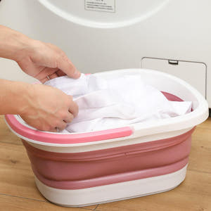 Foot Massage Tub, Foldable Model, Portable, Phone/Cup Holder, Silicone