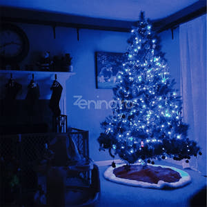 Christmas Installation, Linear, LED Bulbs, Multicolor, 8 Light Effects, Black Wire, 220V, Controller