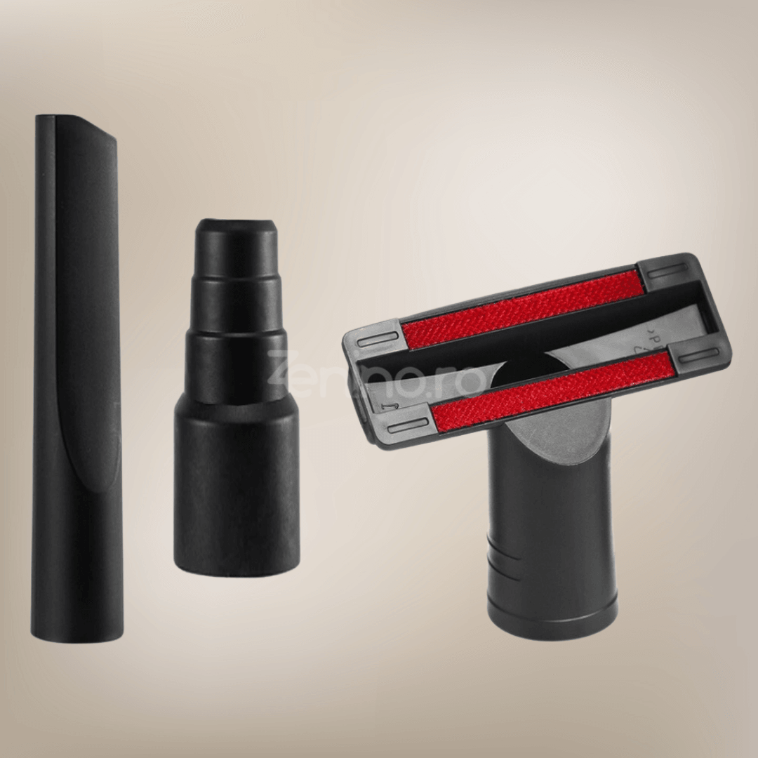 Set of 6 Vacuum Cleaner Heads, Soft Brushes, for Sofas, Cars, Carpets, 32mm, 31-35mm Adapter, Efficient Cleaning, ABS