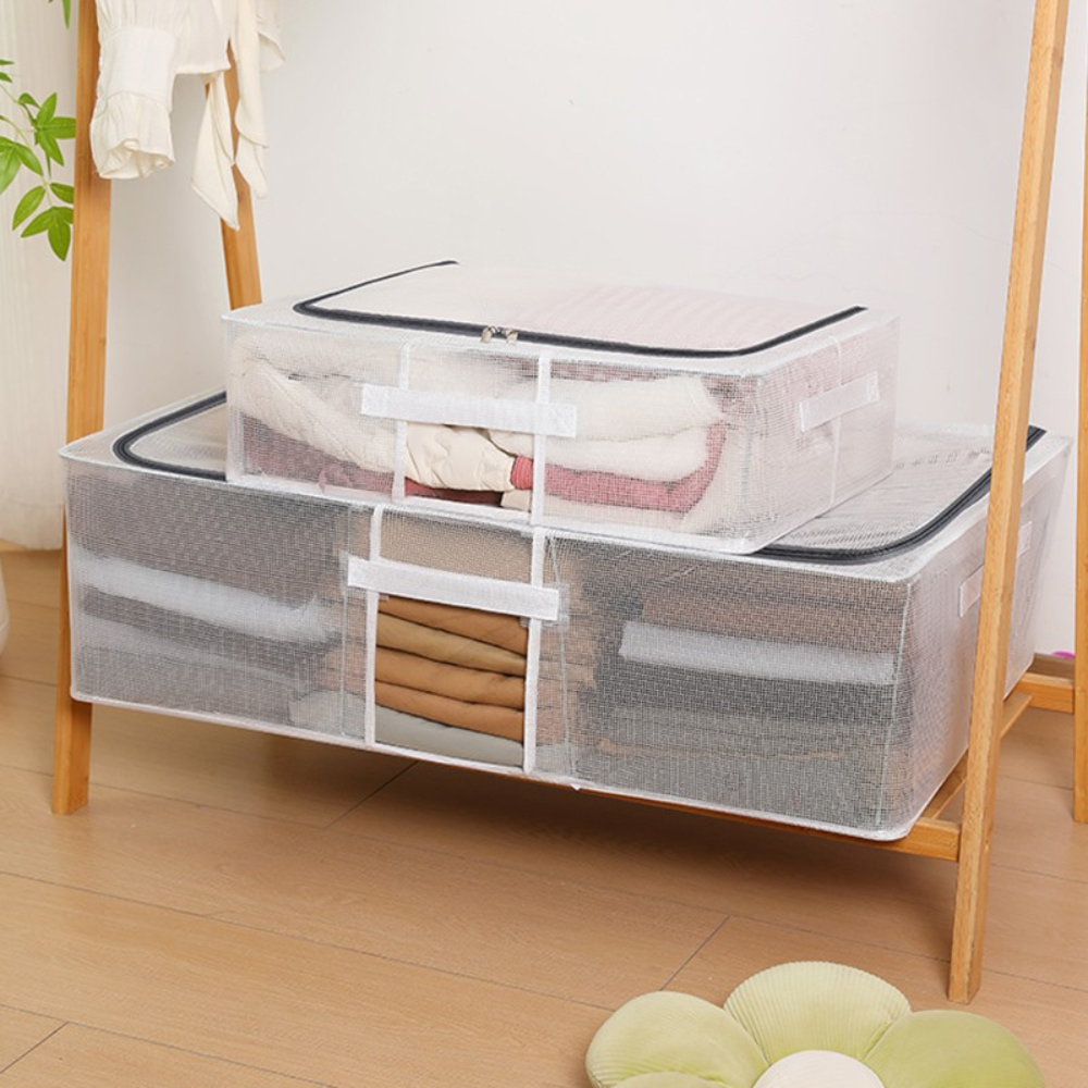 Clothes, Shoes, Waterproof, Foldable, PVC Mesh Storage Box