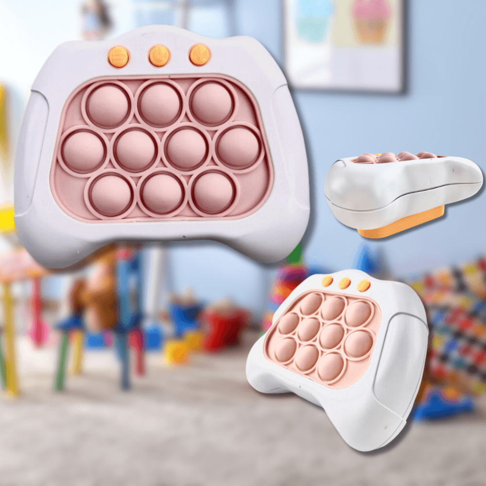 Pop It Console Interactive, Antistress, Portable, Compact, with Batteries, Premium ABS, Silicone, 4 Game Modes, +3 Years