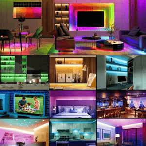LED Strip 10m, Application, 24 Key Remote Control, USB, IP65, Light Effects, Indoor/Outdoor, Multicolor