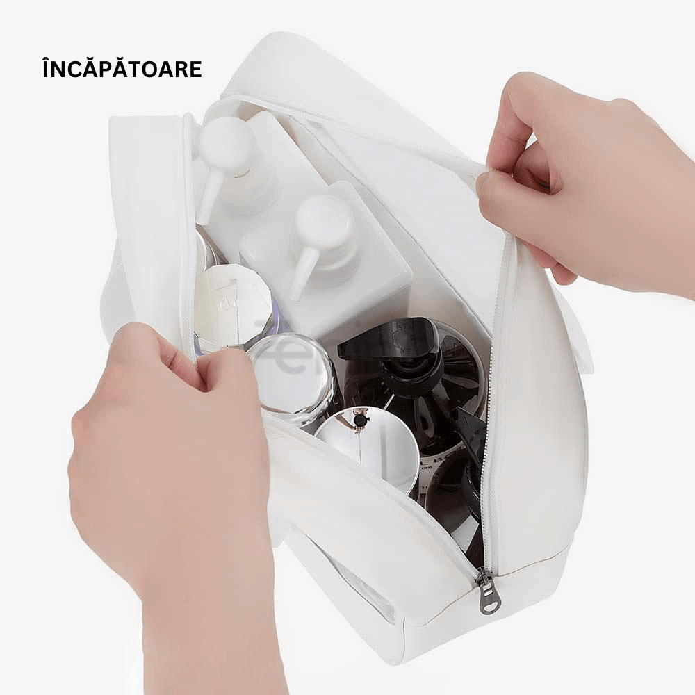 Cosmetic Organizer Bag, for Travel, Zipper, Waterproof