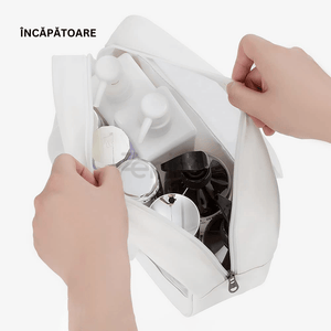 Cosmetic Organizer Bag, for Travel, Zipper, Waterproof