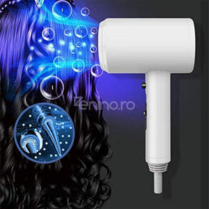 Hair Dryer, with Stand, 3 Modes, 1200W, Durable Material, Ionization, Compact Size, Overheating Protection, White
