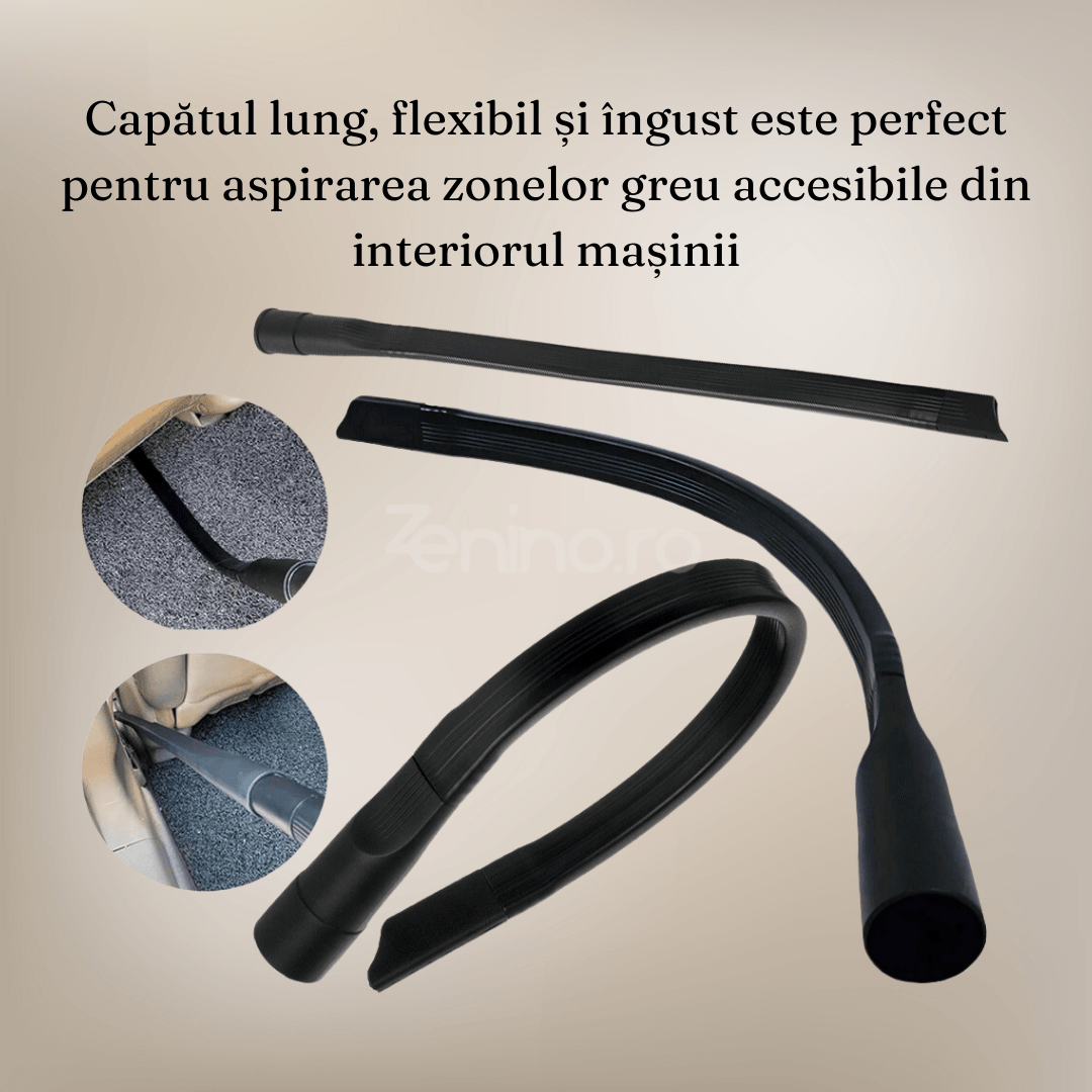 Set of 6 Vacuum Cleaner Heads, Soft Brushes, for Sofas, Cars, Carpets, 32mm, 31-35mm Adapter, Efficient Cleaning, ABS