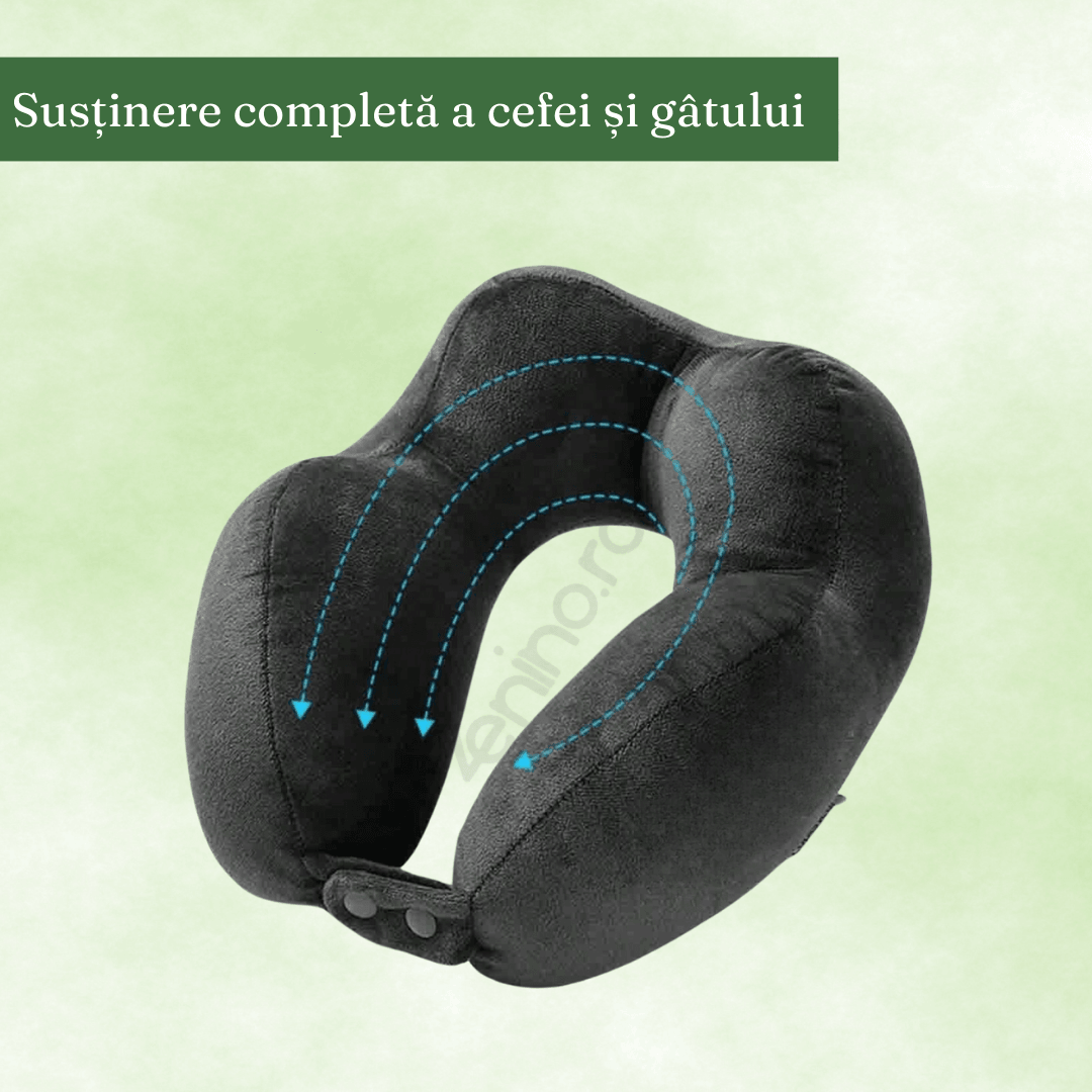 Travel Pillow, for Neck and Back, Support, Comfort, Memory Foam, Zipper, Hanging, Adjustable