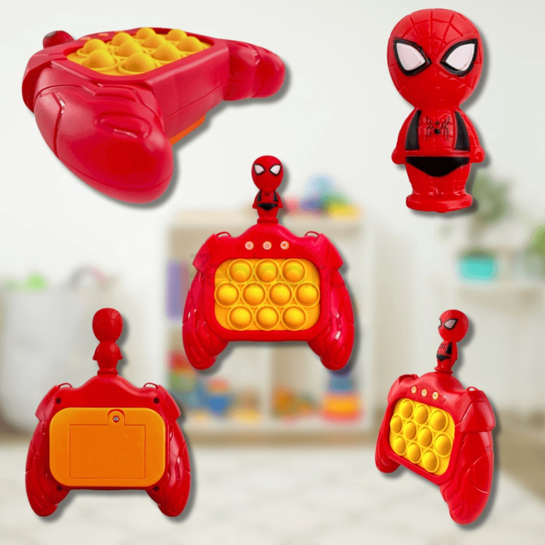 Pop It Console Interactive, Antistress, Portable, Compact, with Batteries, Premium ABS, Silicone, 4 Game Modes, +3 Years