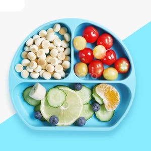 5-Piece Baby Feeding Set, Food Diversification, Bib, Cutlery, Plate, Bowl, Non-Toxic Silicone