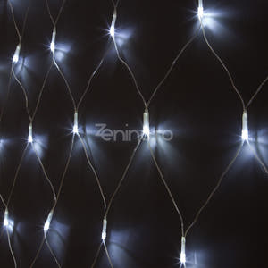 Christmas Installation, Mesh Type, LED Bulbs, 8 Light Effects, Interconnectable, Transparent Wire, 1.5m Extension Cord, Warm White, Cold White, Multicolor