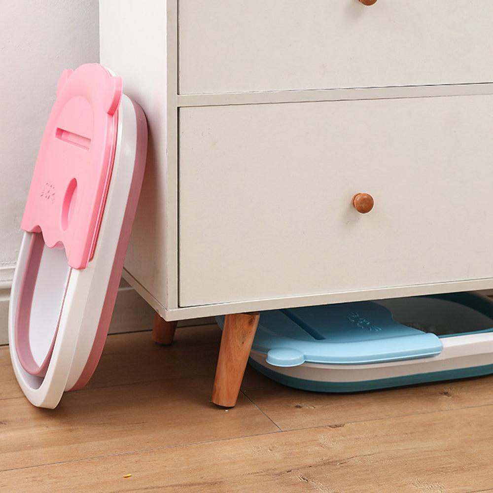 Cadita pentru Masaj Picioare, Model Pliabil, Portabil, Suport Telefon/Pahar, Silicon