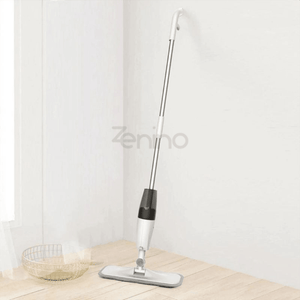 Flat Mop with Sprayer, 350 ml Tank, Multiple Surfaces, Compact, Ergonomic Handle, Efficient Cleaning, Easy to Maneuver, with Two Microfiber Refills, 125 x 40 cm 