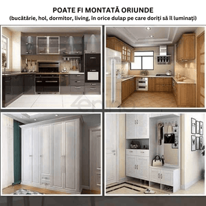 Hinged Housing Set with LED, Powerful Lighting, Easy Assembly, Quick Installation, Automatic Lighting, Energy Saving, Universal