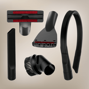 Set of 6 Vacuum Cleaner Heads, Soft Brushes, for Sofas, Cars, Carpets, 32mm, 31-35mm Adapter, Efficient Cleaning, ABS