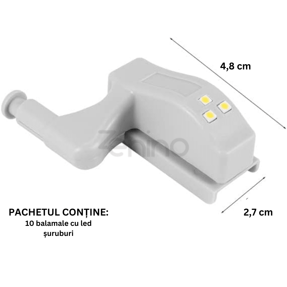 Hinged Housing Set with LED, Powerful Lighting, Easy Assembly, Quick Installation, Automatic Lighting, Energy Saving, Universal