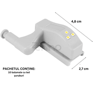Hinged Housing Set with LED, Powerful Lighting, Easy Assembly, Quick Installation, Automatic Lighting, Energy Saving, Universal