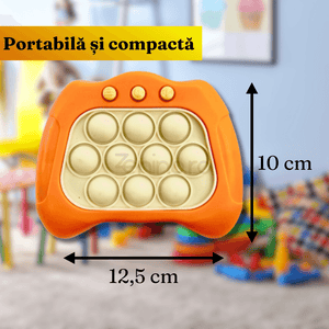 Pop It Console Interactive, Antistress, Portable, Compact, with Batteries, Premium ABS, Silicone, 4 Game Modes, +3 Years