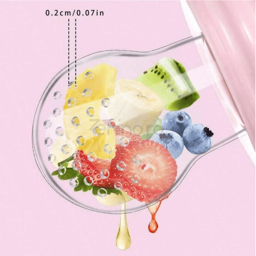 Pacifier for Diversification, Teething, for Fruit, Puree, BPA Free, Protective Cap, Leakproof Closure, Easy to Clean, Blue
