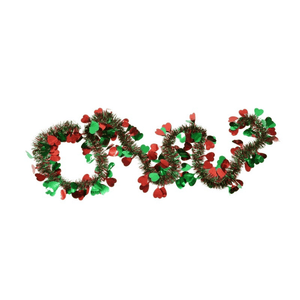 Christmas Tinsel, Various Designs, 2m x 11cm, Red, Blue, Pink