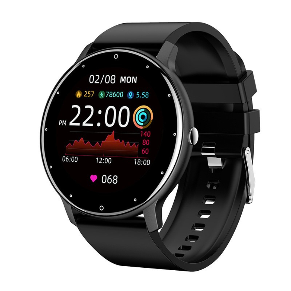 Ceas Smartwatch 220mAh, Pedometru, Monitorizare Sanatate, Compatibil cu Android/iOS, IP67, Notificari