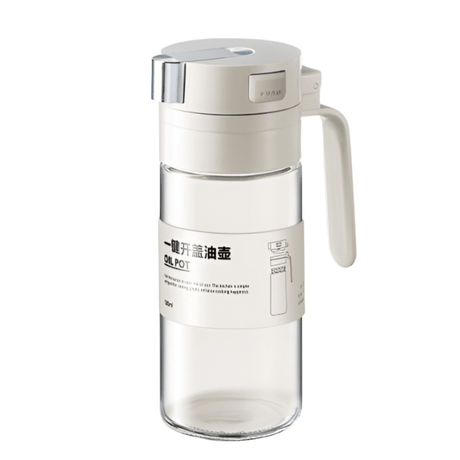 Oil Dispenser, Capacity 550ml, Automatic Open/Close, Gravity Induction, 20.5cm, Green, White, Yellow 