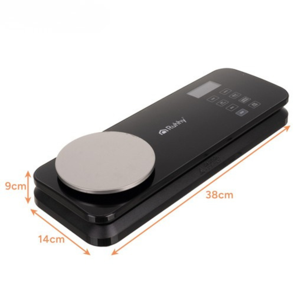 Aparat Vidat si Sigilat Alimente, Cantar Incorporat, 120W, Pungi Incluse, Negru