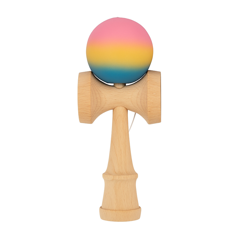 Kendama Zenuk Original, 18cm, Lemn, Copii si Adulti, Joc Interactiv