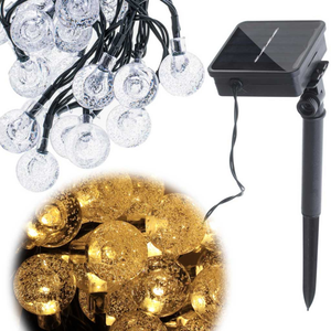 Ghirlanda cu Panou Solar, LED, IP65, Diverse Modele, Fixare in Pamant, Luminare 7 ore