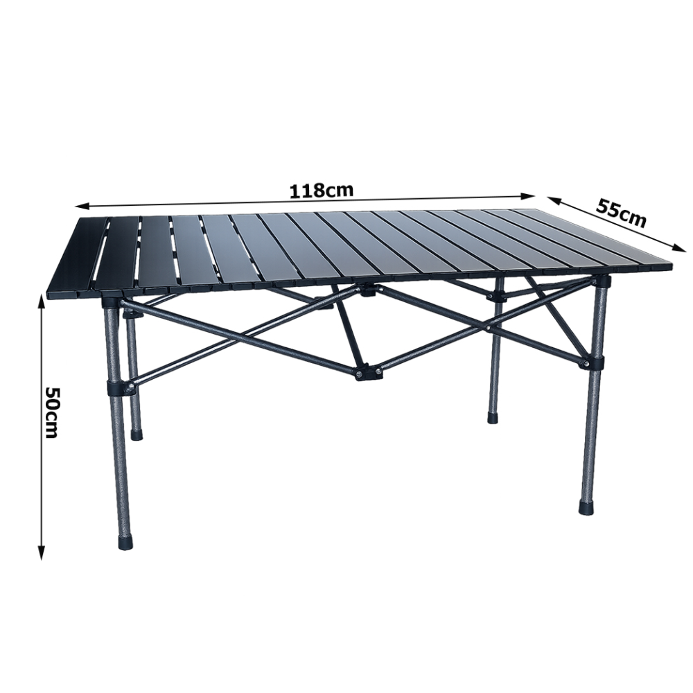 Masa de Camping Pliabila, Model Compact, 118x55x50cm, Sac de Transport