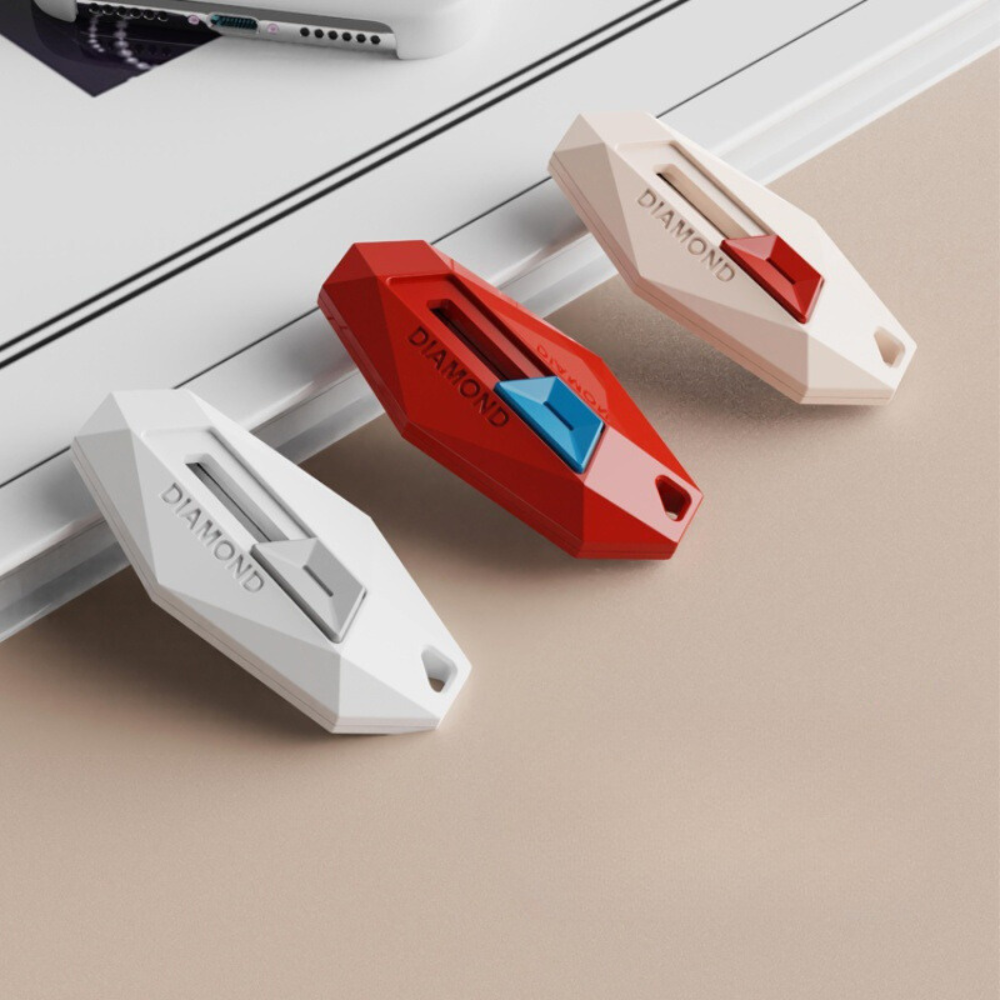 Classic Mini Cutter, for Boxes, Retractable Blade, Compact Dimensions 6.5x3.5 