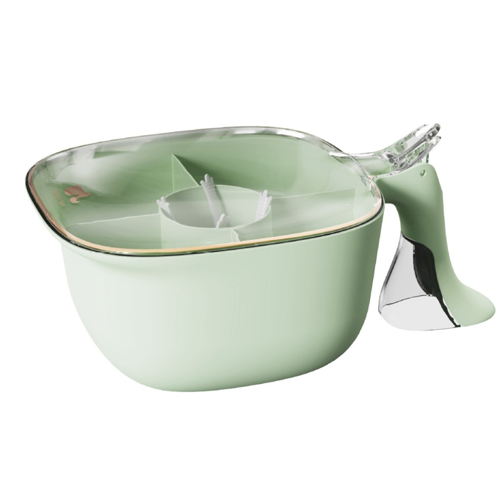 Spice Storage Box, 4 Compartments, with Spoons, Airtight Closure