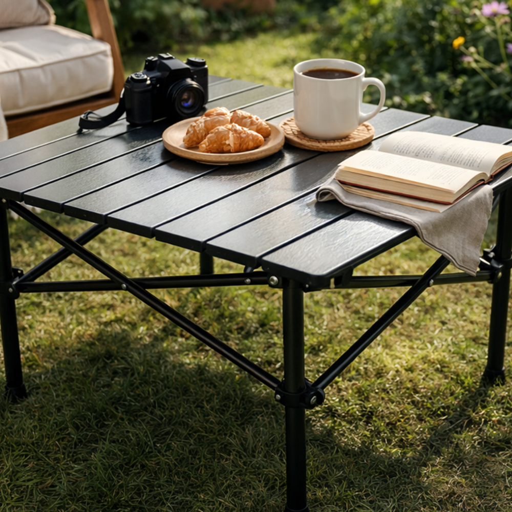 Masa de Camping Pliabila, Model Compact, 50x50x53cm, Sac de Transport
