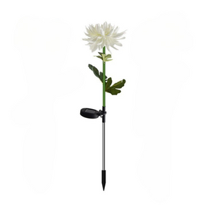 Set of 4 Zenino Tulip Solar Lamps - 3 Flowers per Lamp, Durable, IP65, Ground Mounted, 600mAh, 78 cm, Multicolor