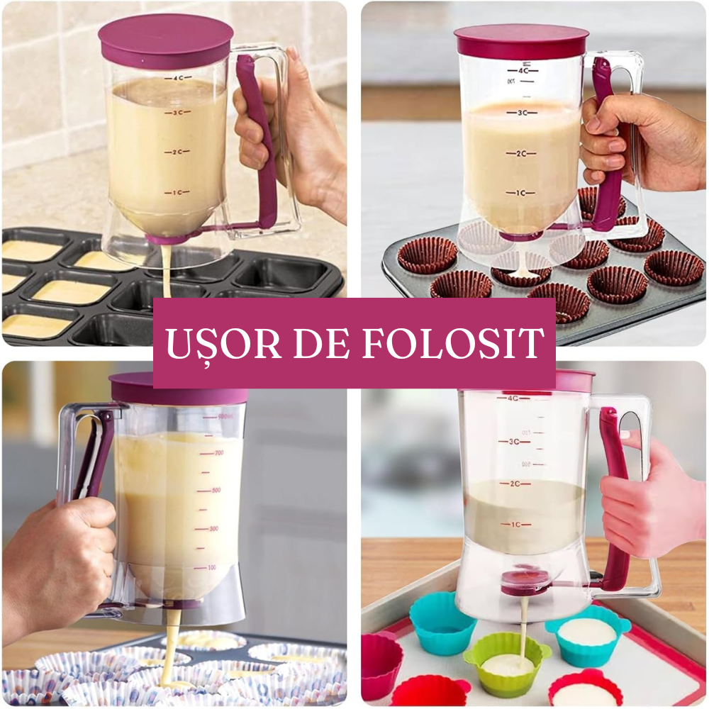 Dough Dispenser, for Cakes, 900ml, Spring Handle, Plastic
