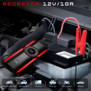 Redresor Auto 6in1, Starter 800A, 120W, 12V/10A, 10000 mAh, Lanterna LED, Compresor