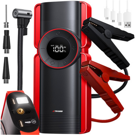 Redresor Auto 6in1, Starter 800A, 120W, 12V/10A, 10000 mAh, Lanterna LED, Compresor